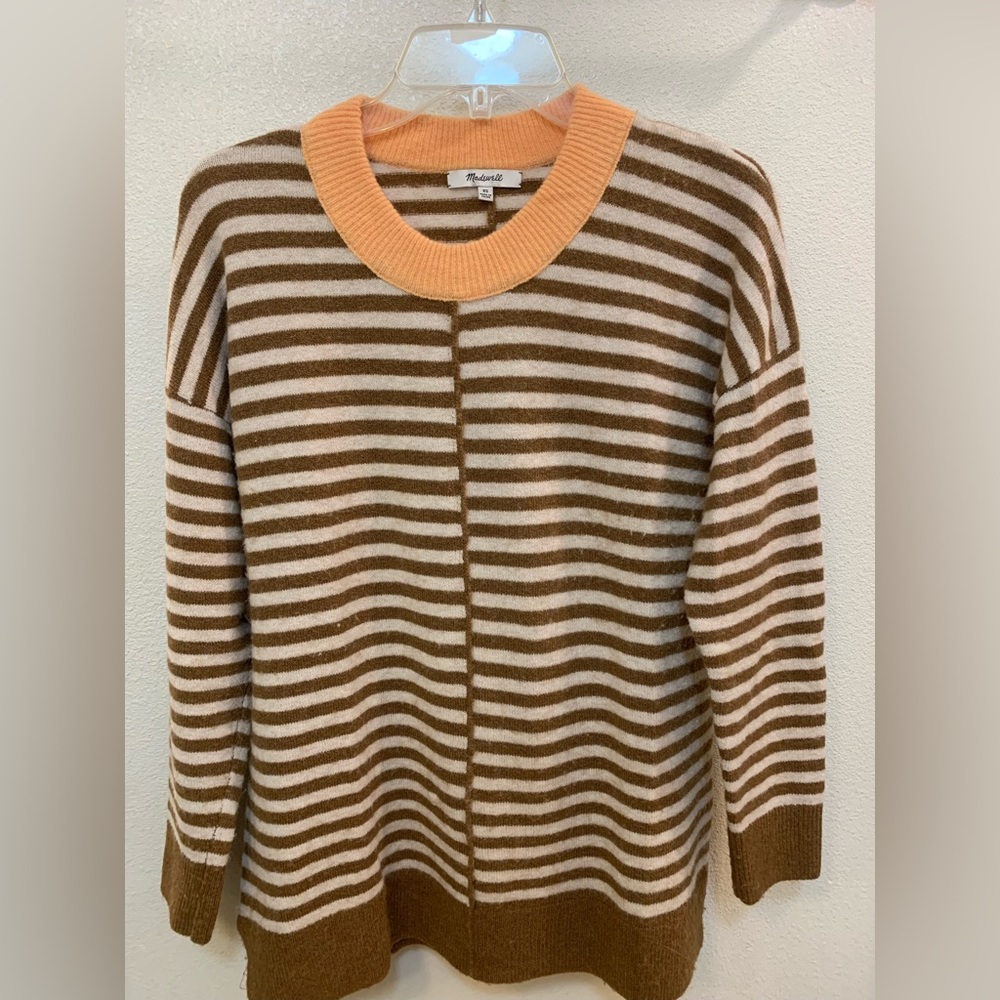 Madewell long sleeve oversized striped sweater Size: x small